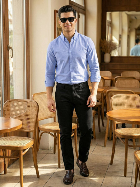 Blue Oxford Shirt (CSB-295)