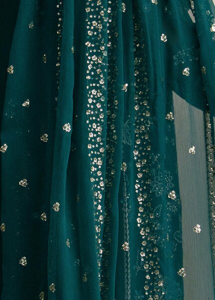 Xenia Formals Unstitched Embroidered Chiffon 3 Piece Suit D-02 Azari - Festive Collection