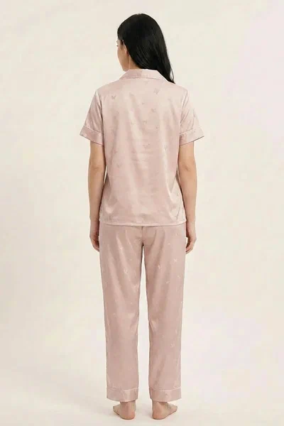 BLS - Satin Pajama Set - Pink