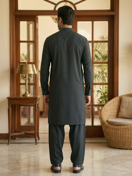 Dark Green Designer Kurta Shalwar (SK-688)