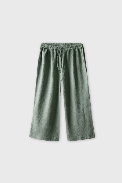 Sage Flow Wide-Leg Culottes