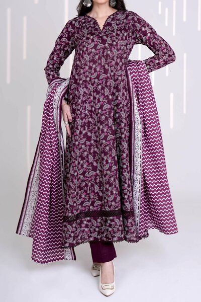 Narmin by Narkin's Unstitched Printed Khaddar 3 Piece Suit NN26UK NUWKDP-3168 - Casual Collection