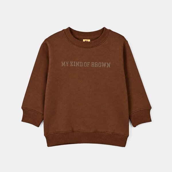 Boys Fleece Sweatshirt My Kind Of Brown