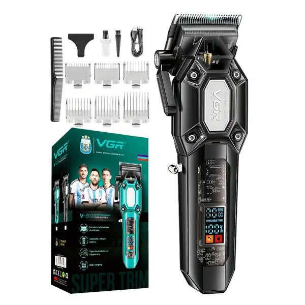 VGR -  V-600 Professional Cordless Hair Clipper for Men & Barbers