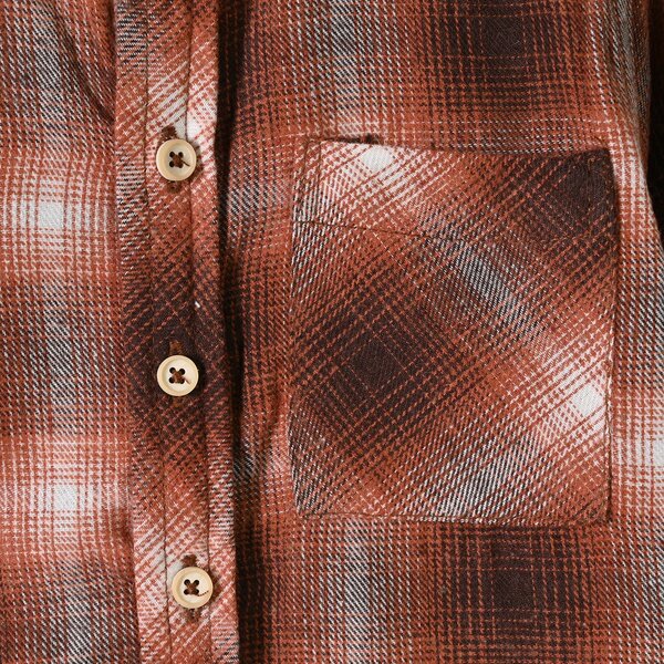 Boys Flannel Casual Shirt Rollers Society - ORANGE