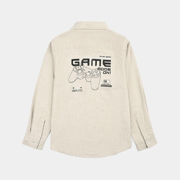 Boys Cotton Twill Shirt (Game Mode)
