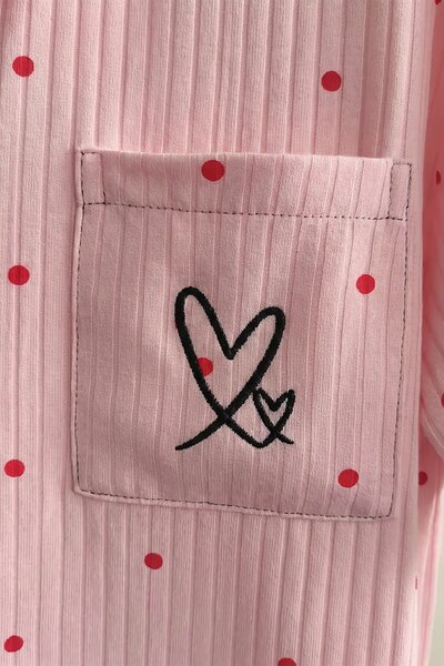 BLS - Pajama set -  Short sleeves with long pants - Pink