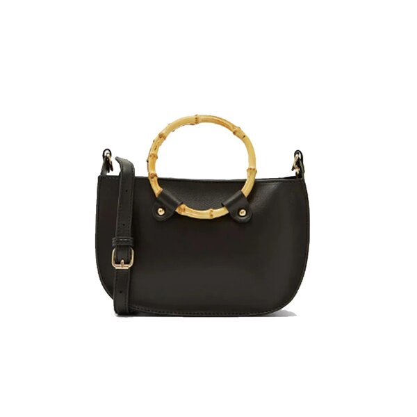Ginger Bamboo Handle Handbag