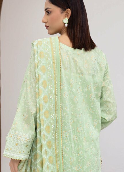 Regalia Textiles Premium Printed Gold Paste Unstitched Lawn 3 Piece Suit RG26UPG D-8 - Summer Collection