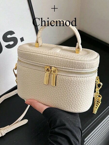 Shein - Women's Autumn/Winter New PU Large Capacity Minimalist Fashion Bucket Bag