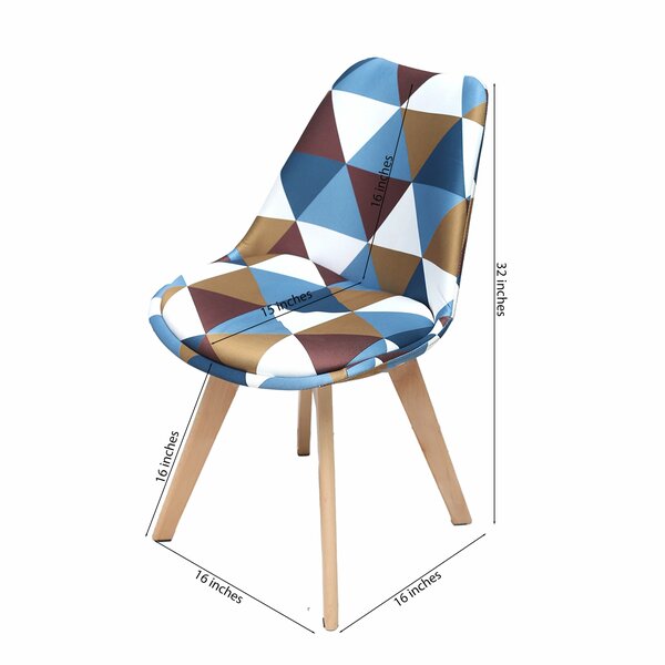 Gigma Printed  W/Fabric Chair