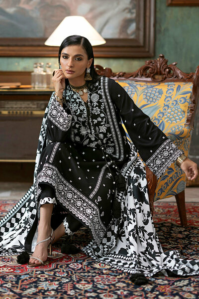 3 Piece Embroidered Suit