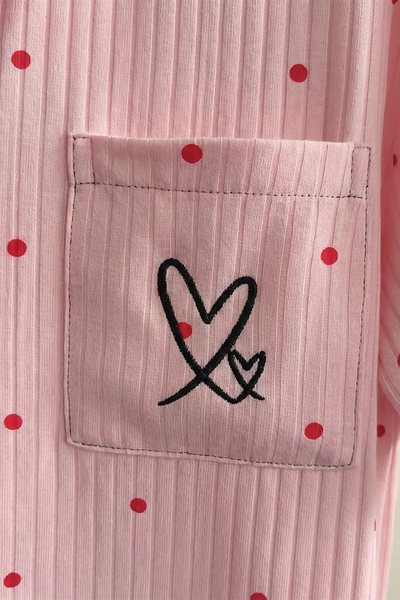 BLS - Pajama set -  Short sleeves with long pants - Pink