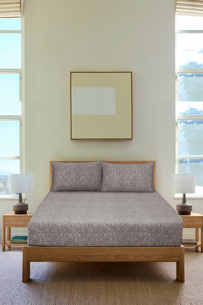 Stone Jersey Fitted Sheet