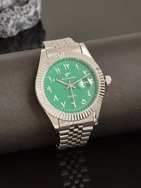 Shein - 1pc Men's Classic Quartz Wristwatch Suitable For Daily Wear, Business Meeting, Gifting