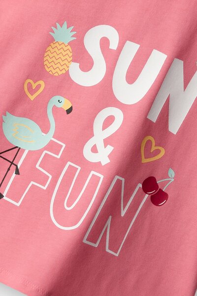 Girls Sunbeam Flamingo T-shirt