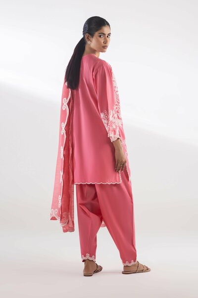 Stitched Embroidered Bottom
