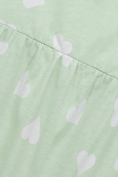 Pistachio Heart Jersey Frock