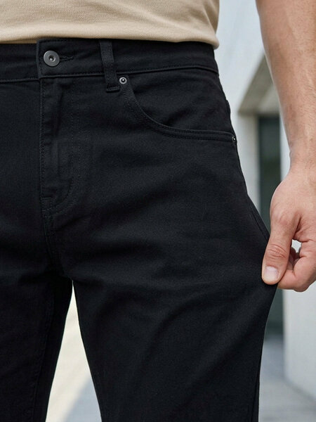 Black Straight Fit Jeans 64