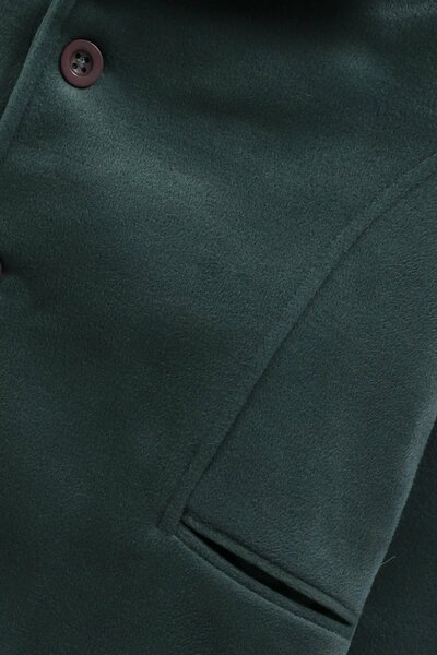 Boys Teal Felt Coat