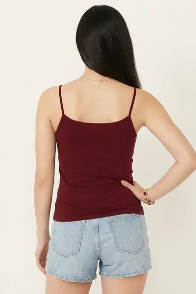 BLS - Colleen Stretchable Cotton Camisole - Bordo