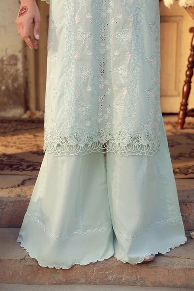 Sahar Unstitched Chikankari Lawn Mist Of Marrakech 3 Piece Suit CK-26-V2-03 - Summer Collection