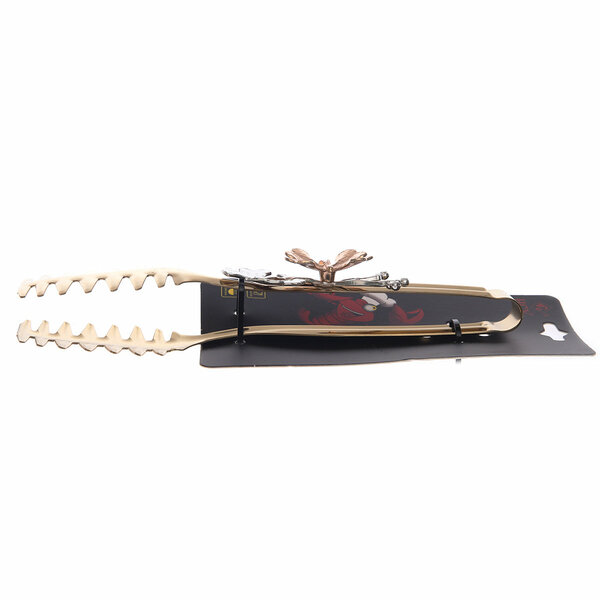 Golden Flower Design Pasta & Salad Tong – 4-3