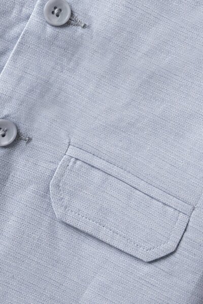 Boys Sky Heritage Cotton Waistcoat
