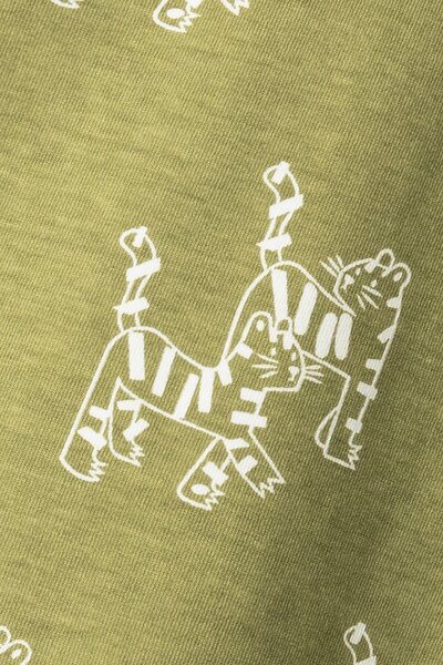 Boys Olive Sketches Tee