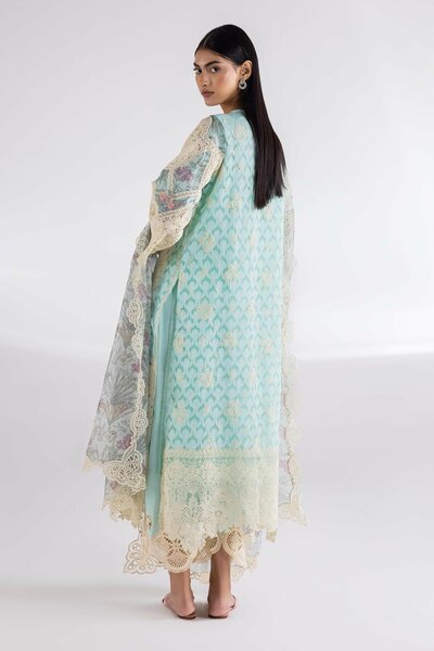 Stitched  Printed Slub Dupatta