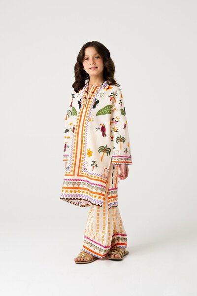 Girls Suntrail Printed Kurta Set