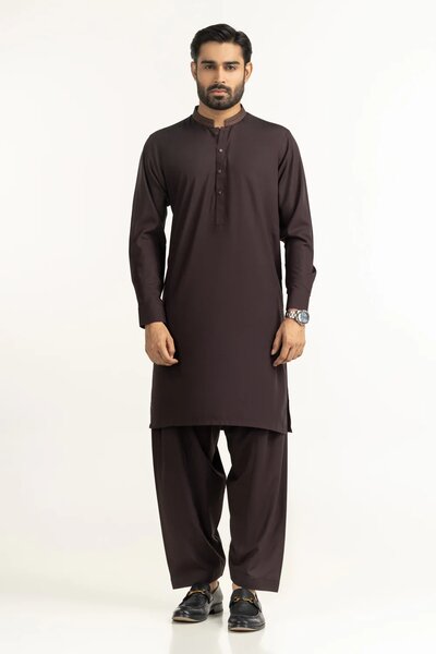 Regular Fit Embroidered Suits