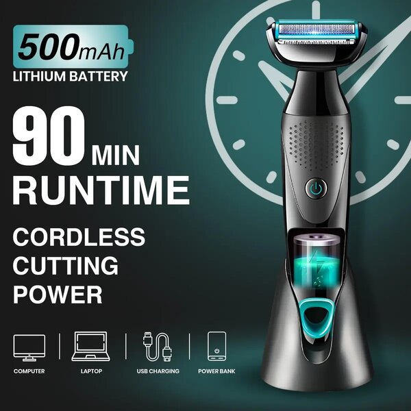 VGR - Professional 2-In-1 Body Groomer For Men