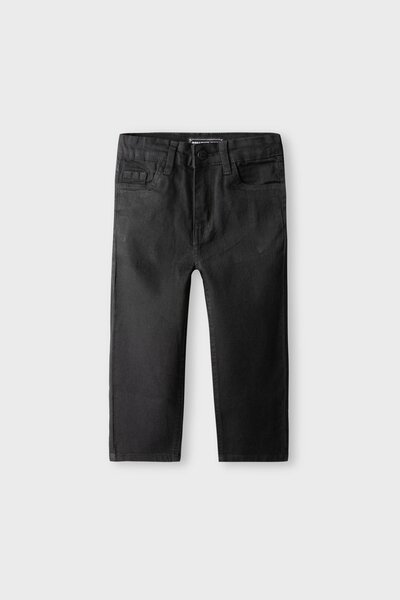 Boys Solid Black Denim Jeans