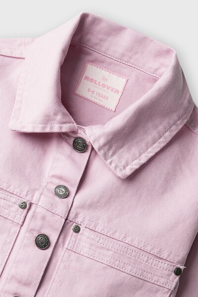 Girls Blush Pink Twill Jacket
