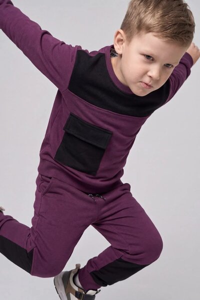 DKY Kid's Color Block Fleece Twin Set