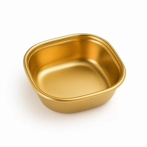 Gold Finish Stainless Steel Compartment Dish – 1, 2, 3 & 4 Section Plates for Snacks & Serving