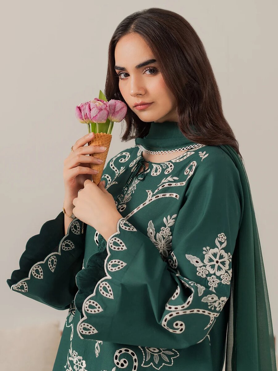 Nostalgia - 3 Pcs Embroidered Set