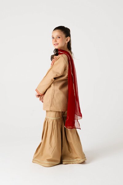 Desert Rose Princess Gharara Set - 3pc