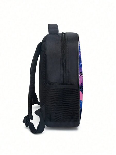 Shein - 3pcs Cartoon Ergonomic High Capacity Student Backpack Set