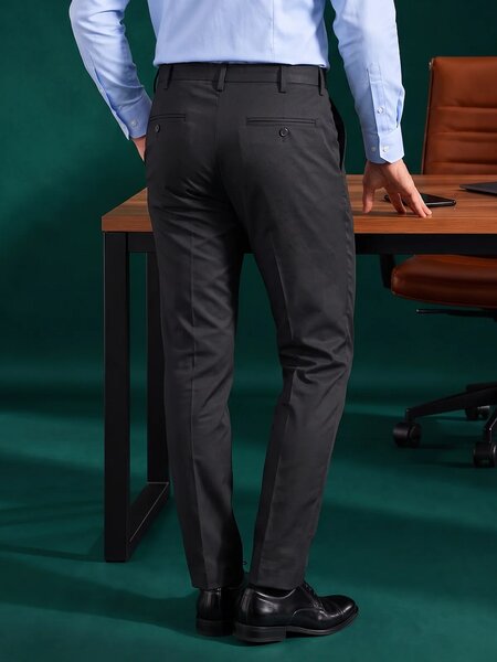 Black Performance Wrinkle Free Trouser (CTR-134)