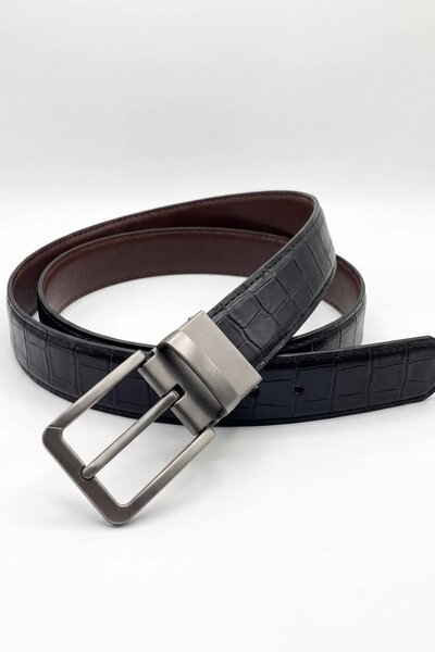 Men's Crocodile Dual Side Belt