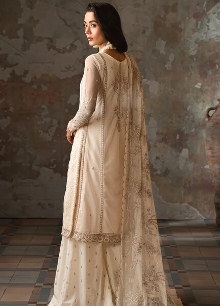 Emirah by Zarif Embroidered Net Suit Unstitched 3 Piece ZR25UF ZEF 06- Meera - Formal Collection