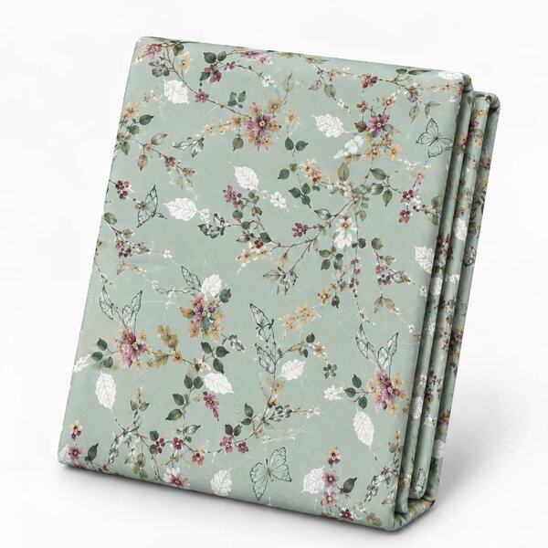 Floral Printed Double Bed Sheet