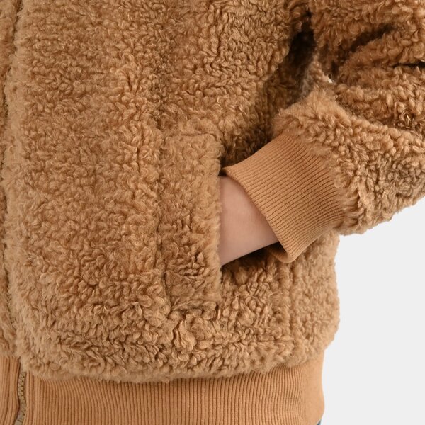Boys Sherpa Jacket - Brown