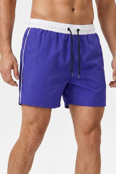 Men's Contrast Activewear Swim Shorts