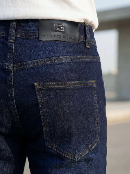 Dark Blue Straight Fit Jeans 61