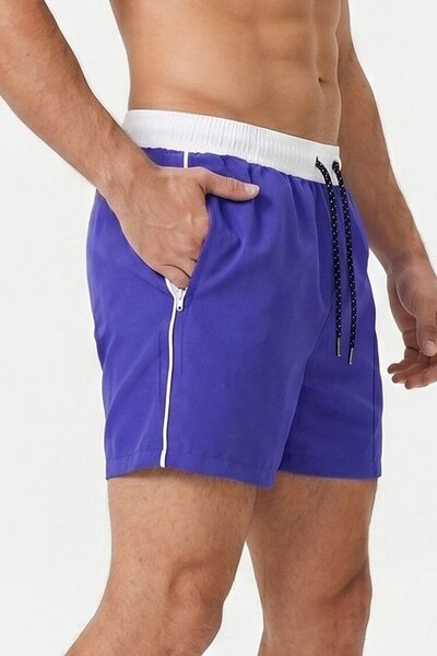 Men's Contrast Activewear Swim Shorts