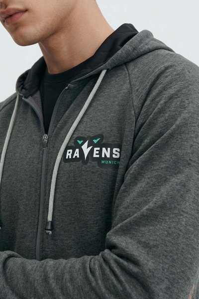 Men's Rayens Munich Minor Fault Zipper Hoodie