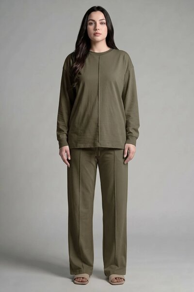 Max 21 Women's Pleated Jersey Co-ord Set